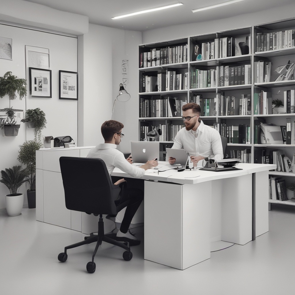 A professional at FINATEXT's office